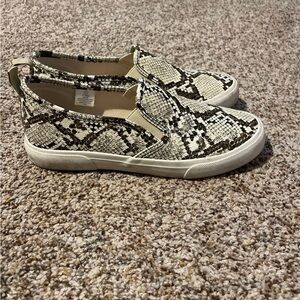 Steve Madden Women's Snake Print Slip-On Sneakers